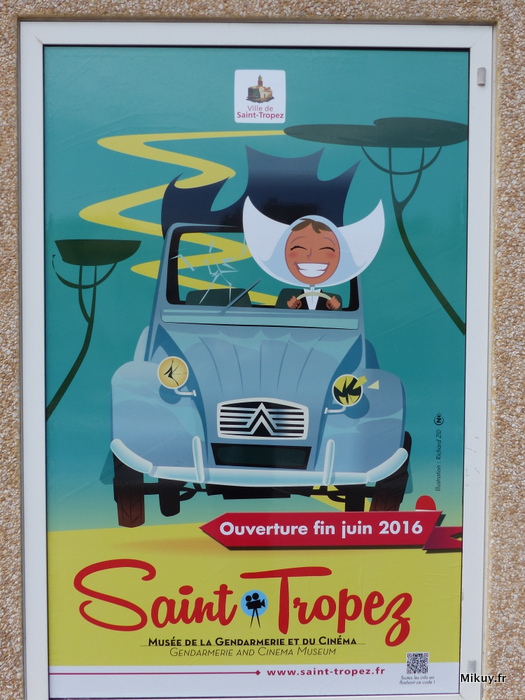 Affiche du futur musée de la gendarmerie-Saint-Tropez