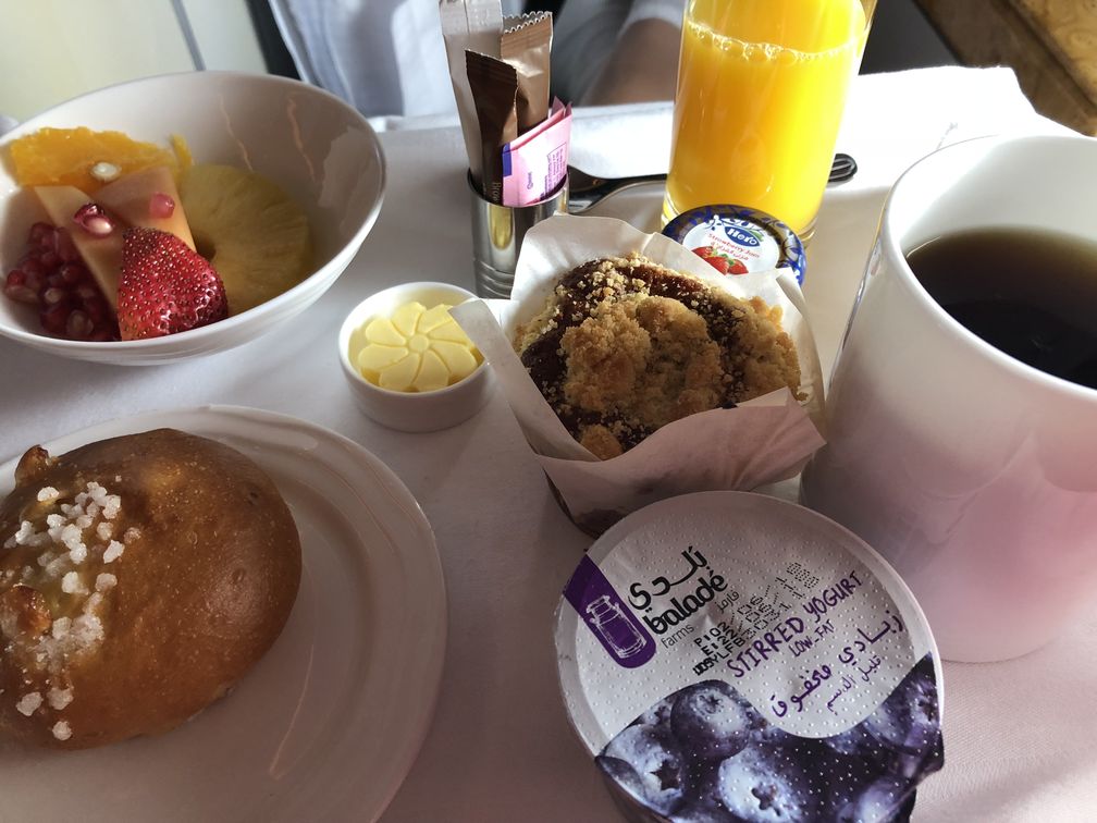 petit-déjeuner sur Emirates