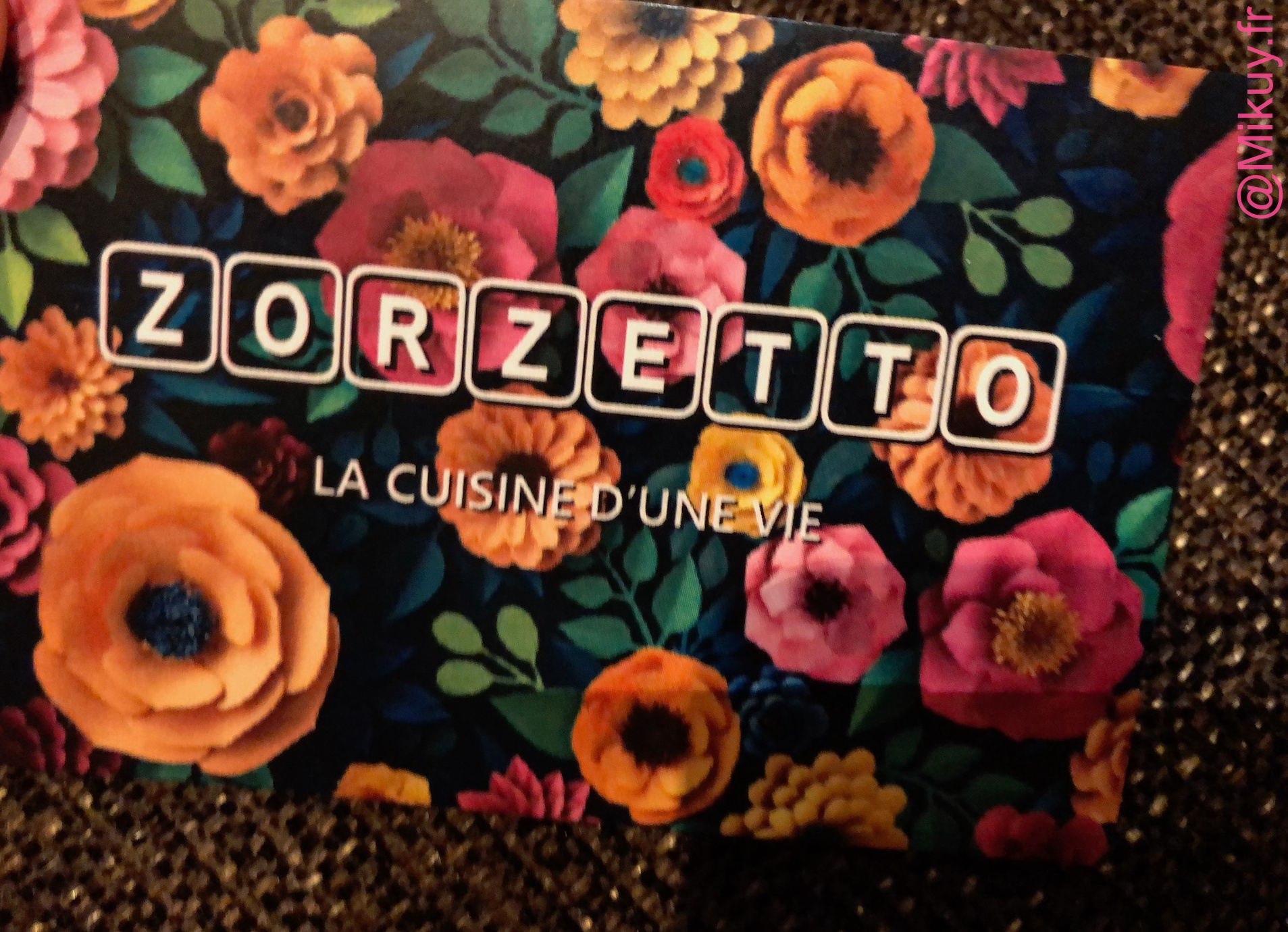La carte fleurie de Zorzetto