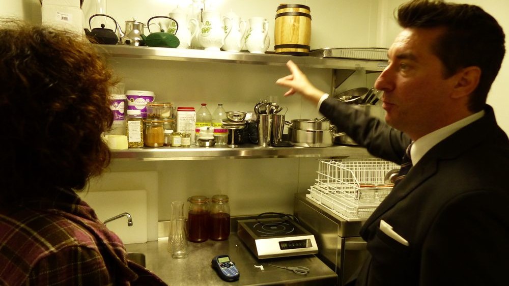 Le laboratoire où Emanuele teste et partage son travail avec son équipe...