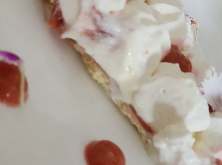 Tarte rhubarbe chocolat blanc...