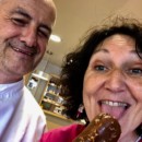 Ca ressemble à une glace, mais c'est un cake !!! Le coquin ! Pâtisserie Cappa, Serge Serain et moi